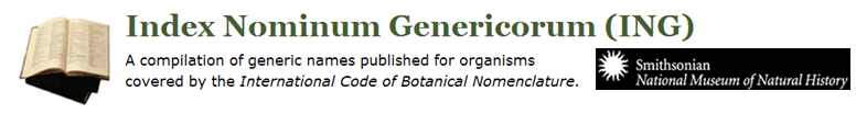 Index Nominum Genericorum (ING)_Smithsonian Institution